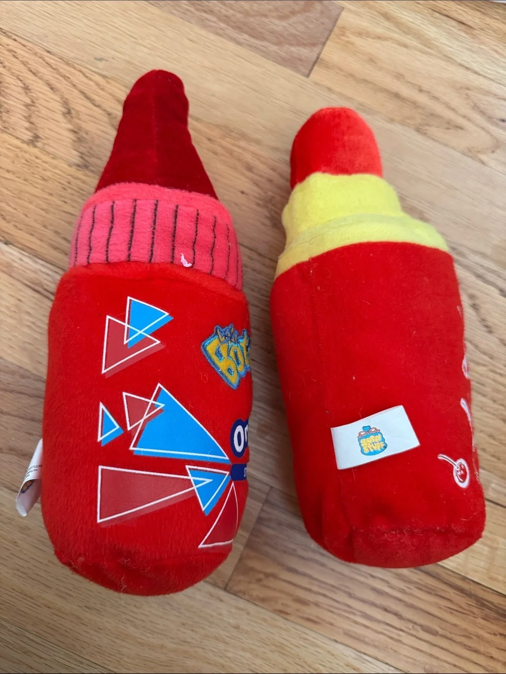Push Pop & Pop Bottle Plush Cherry Splash & original Candy Snacks